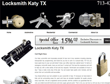 Tablet Screenshot of locksmith-katytx.com